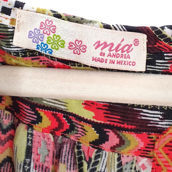 Mia Multicolor Pattern Short to Long Sleeveless Dress - Picture 4 of 6